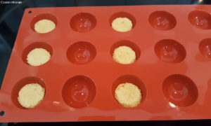 biscuit citron dans 7 empreintes demi sphères