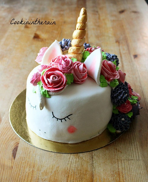 Licorne cake - Cookinintherain