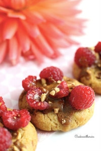 cookies dulcey praliné framboise - Cookinintherain