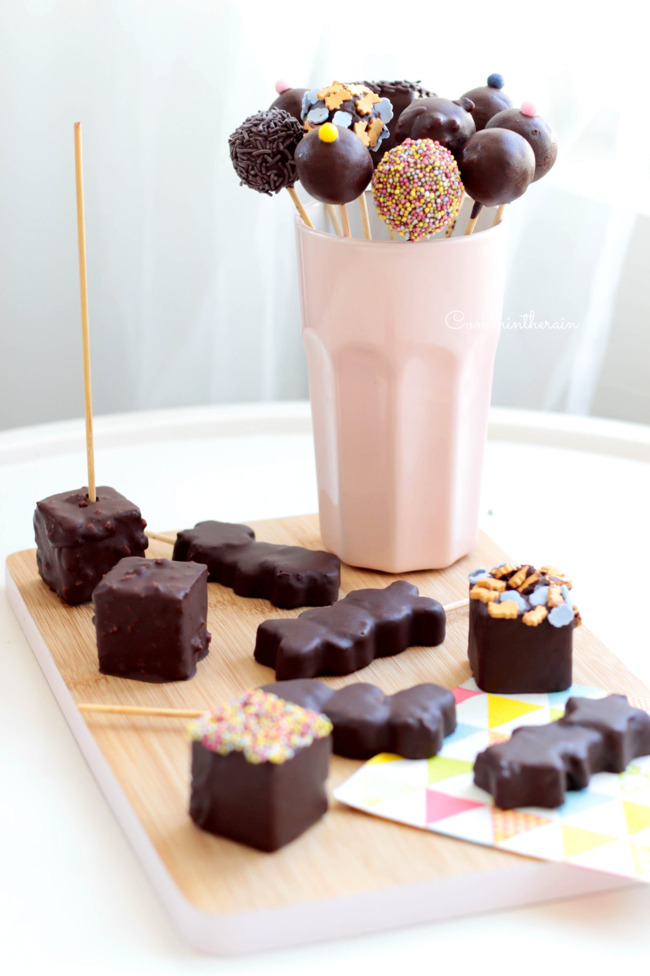 Mes cake pops au chocolat