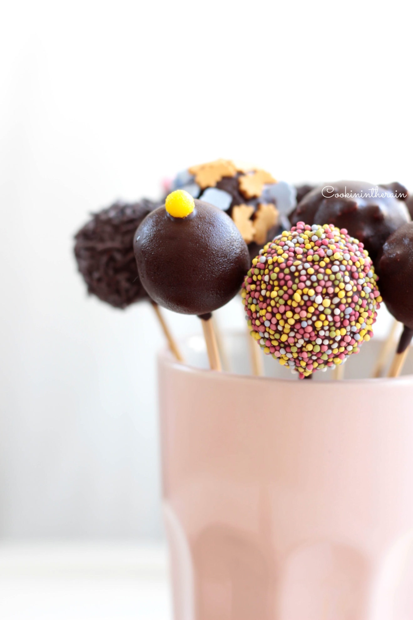 Mes cake pops au chocolat