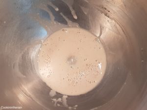 levure délayée dans le lait