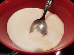 Pectine NH mélangée au sucre en poudre