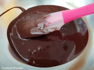 chocolat noir fondu au bain marie
